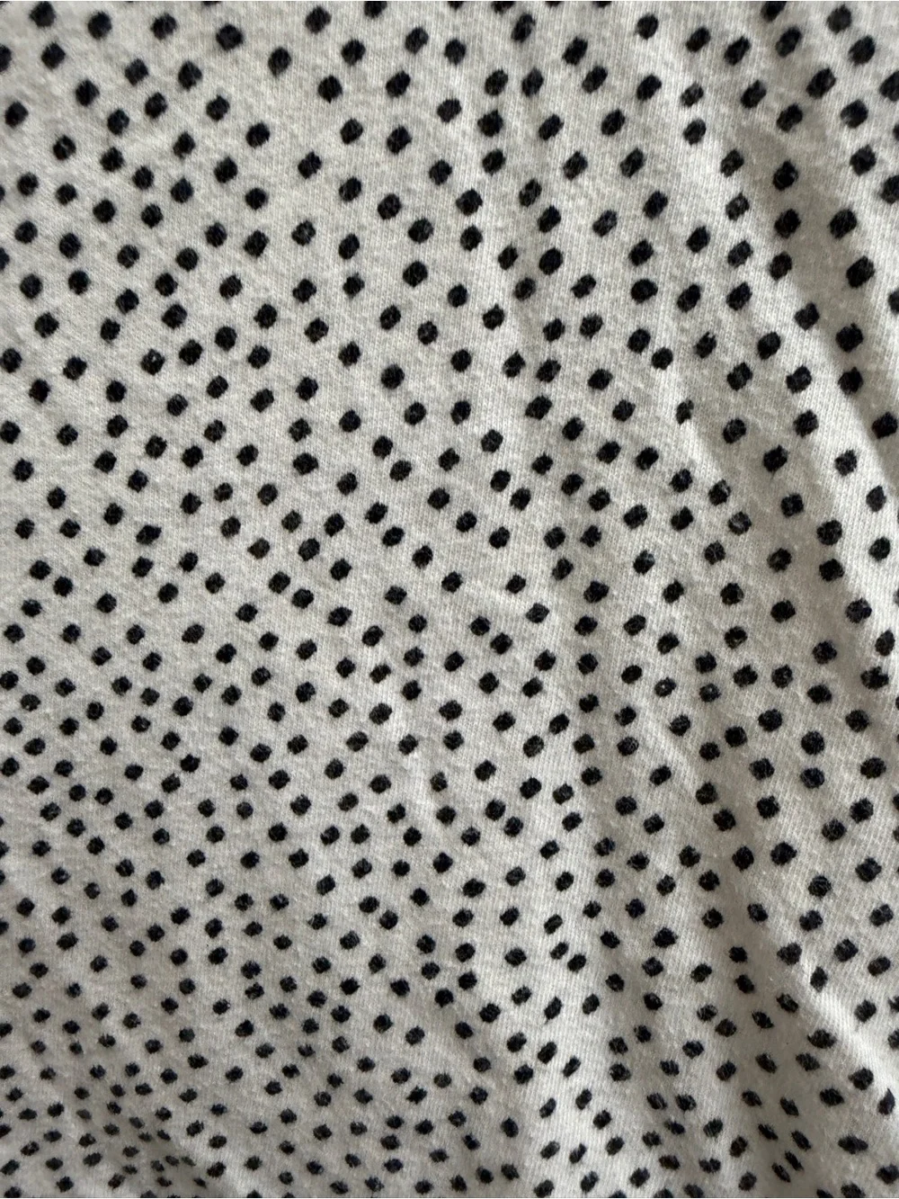 Old Navy Girls 4T White Short Sleeve Tee Black Polka Dog Print Shirt Top Blouse